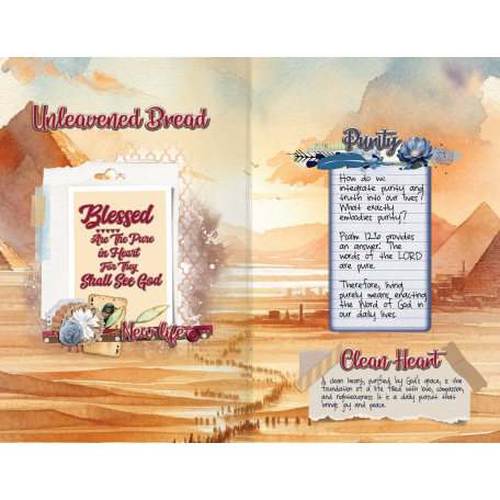 Unleavened Bread The Call to Purity Bible Journaling Page