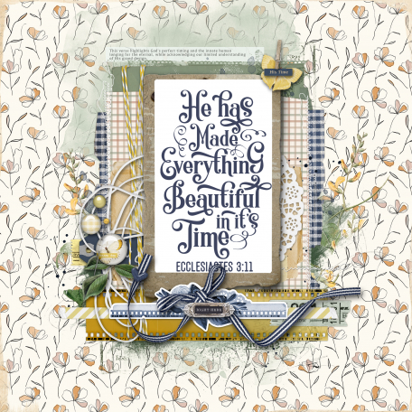 Bible Journaling: Beautiful in its Time Ecclesiastes 3