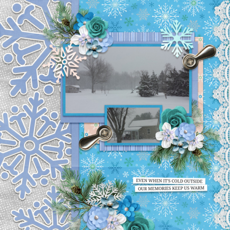 January Vibes with Template #1 Aimee @GingerScraps  