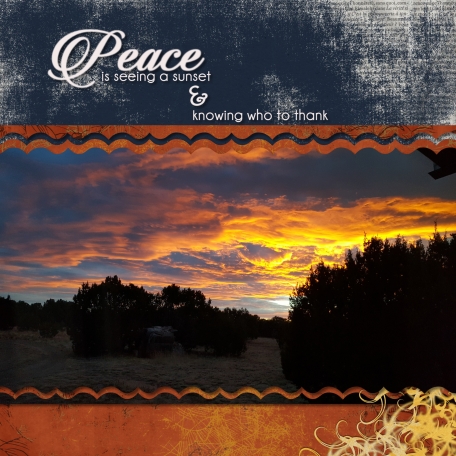 Peace is seeing a sunset