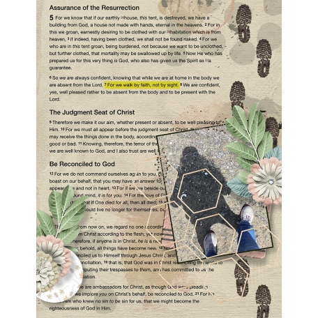 Bible Journaling - Walk By Faith