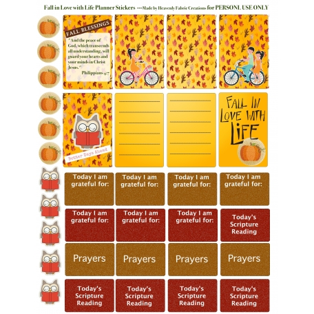 Fall Planner Stickers