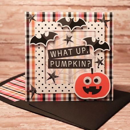 Batty card with matching envie