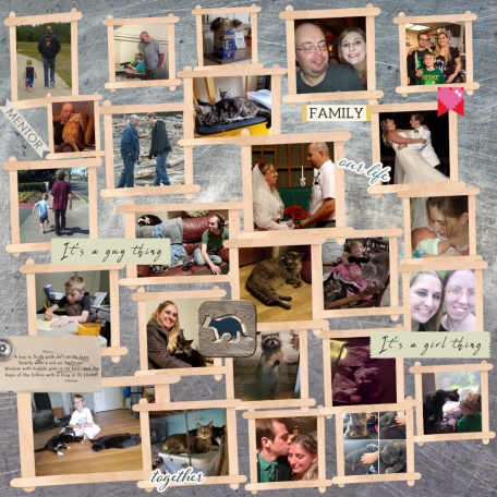 KT's Family Scrapbook Layout