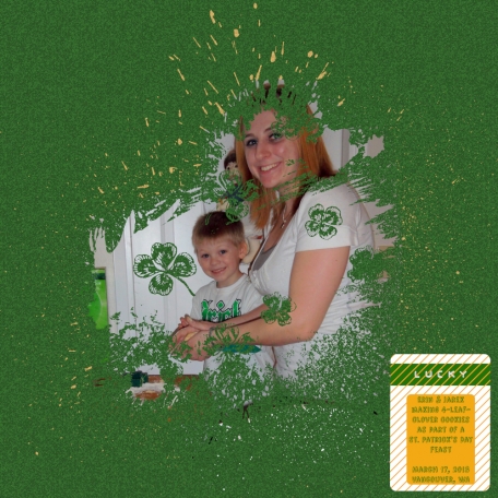 St. Patrick's Day 2013 Scrapbook Layout