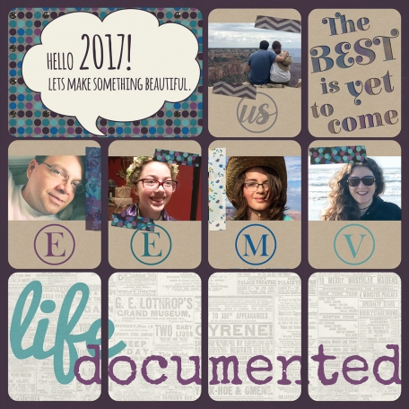 2017 Project Life Title Page - Life Documented