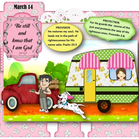 Day 14. 30-day biblical devotional on Peace, Provision and Protection, via Bible Journal Love Circle