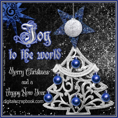 JOY to the World - Merry Christmas digitalscrapbook.com