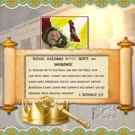 Scripture - King Salomon prays for Wisdom