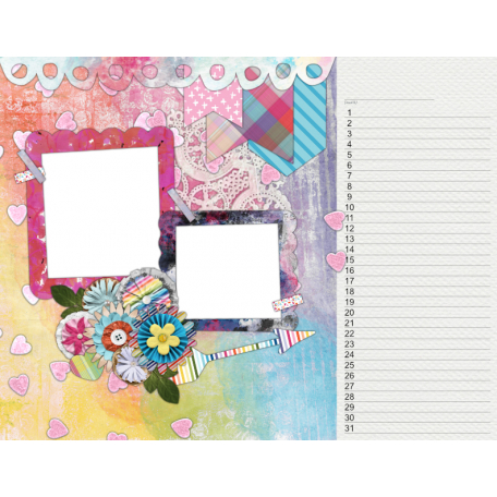 Weekly Calendar Photo Template 