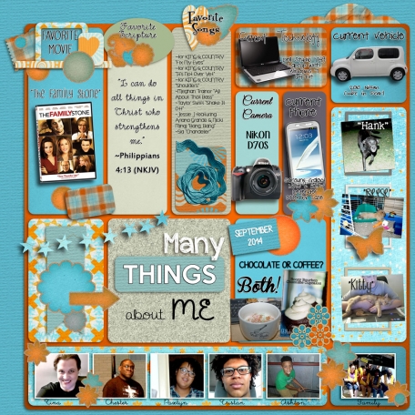 All About Me: Many Things About Me, September 2014 Edition