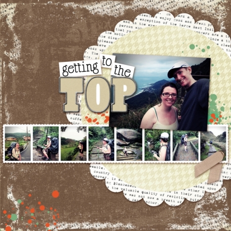 digital scrapbook layout