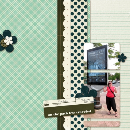 digital scrapbook layout