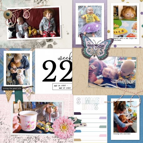 digital scrapbook pocket page