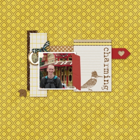 digital scrapbook layout