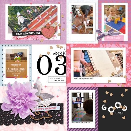 digital scrapbook pocket page