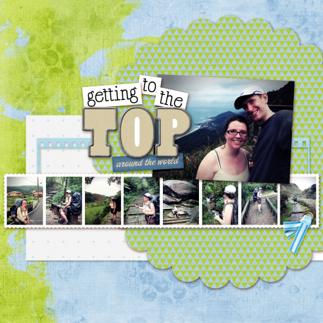 redo digital scrapbook layout