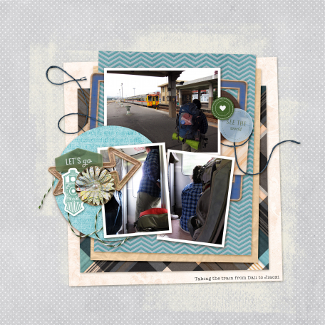 redone digital scrapbook layout