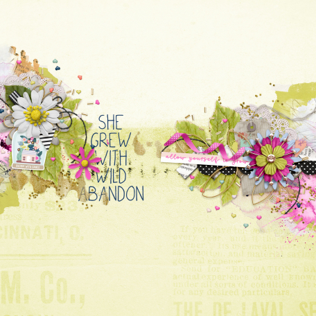 She Grew Digital Collage