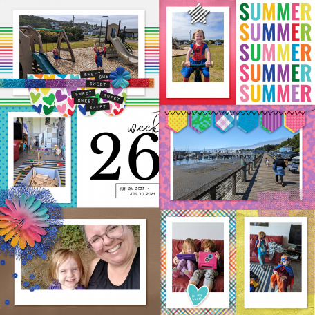 digital scrapbook pocket page