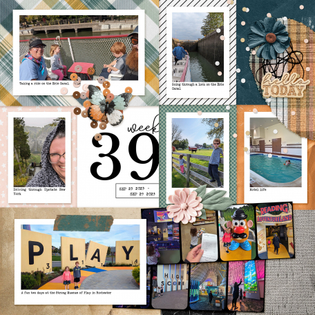 digital scrapbook layout