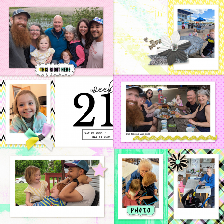 digital scrapbook pocket page