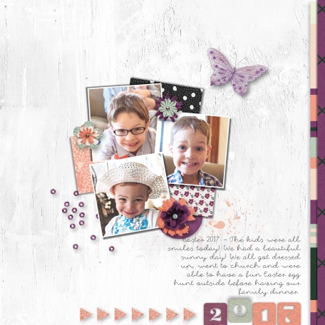 April Inspired Layout