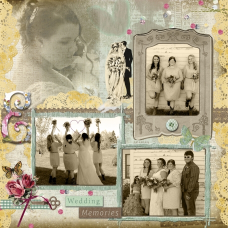 Wedding page-sepia tones