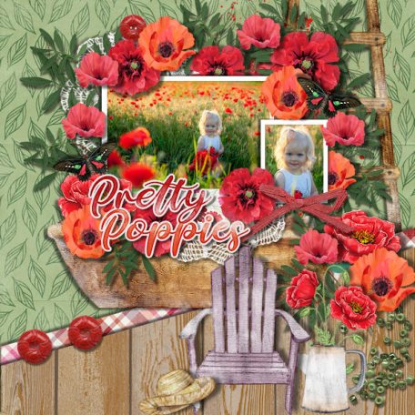 Pretty Poppies by Deanna Patterson | DigitalScrapbook.com Digital Scrapbooking