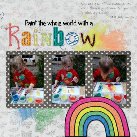 Paint a rainbow