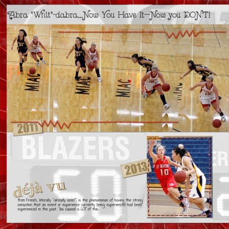 Whitney's College Basketball Scrapbook page 4