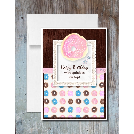 Donut Worry Bundle Birthday Card