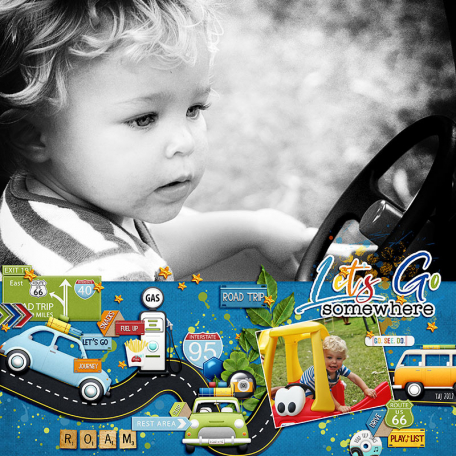 LET'S GO SOMEWHERE by Ona Boorman | DigitalScrapbook.com Digital ...