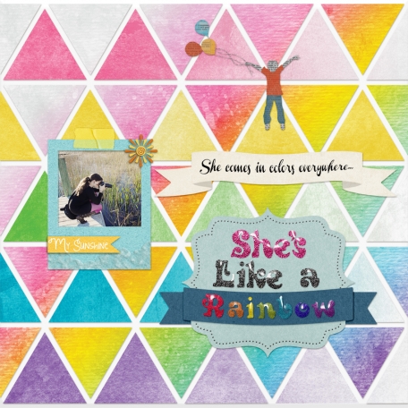 She's a Rainbow by Brenda Hollingsworth | DigitalScrapbook.com Digital ...