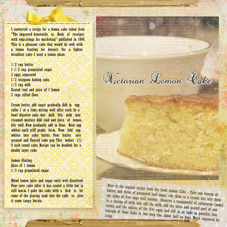 Victorian Lemon Cake