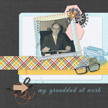 my granddad at work