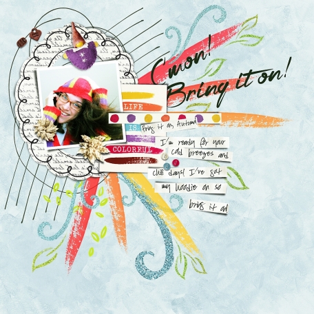 digital scrapbook layout