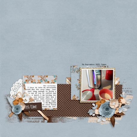 Layout Templates #78 - Time for Tea