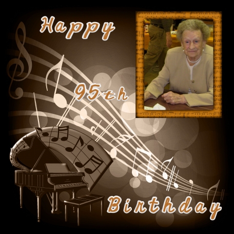 Aunt Lucille's 95th Birthday Photo Layout #1 