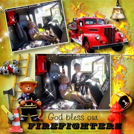 Firefighter Brennon and Aliya
