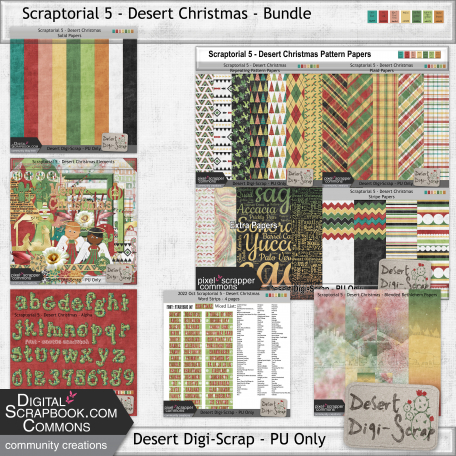 Desert Christmas-Scraptorial 5-22 Oct-Bundle