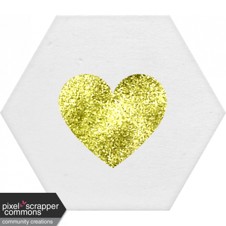 ::Renaissance Faire Kit:: Hexagon w/ Heart Tag