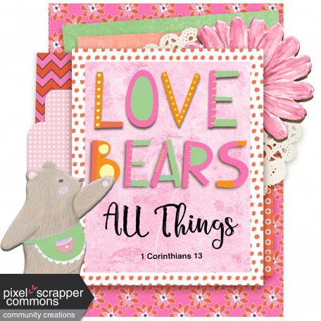 Bible Journaling Tip-In: Love Bears All Things