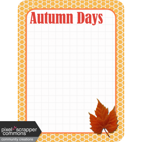 Autumn Journal Card 08