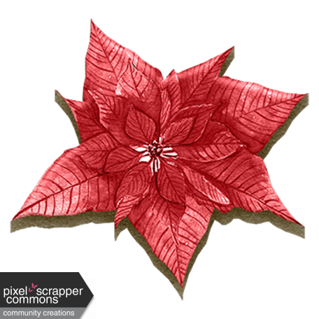 December Daily Add-On Elements: Flower 02