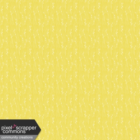 Delish Mini Kit Yellow Flower Grain Patterned Paper