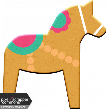 Scandinavian Element Chipboard Horse