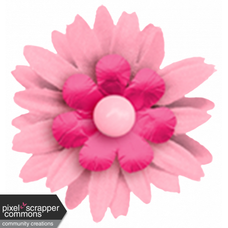 Hello Spring: Pink Fabric Flower