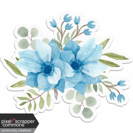 Blessed Add-On Bouquet Flower Sticker