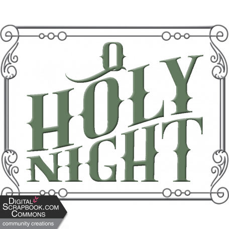 A Savior is Born: O Holy Night Word Art